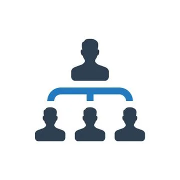 Employee Structure Icon Illustrazione stock