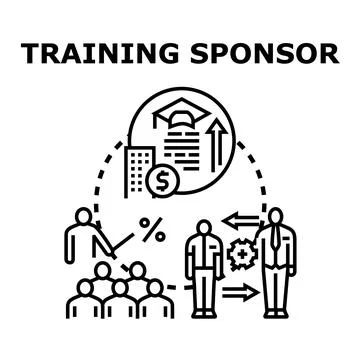 Employee talent development program funding sponsorship Stock-Illustration