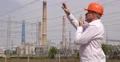 Employee Technician Walkie Talkie Giving Orders Energetic Equipment Maintenance 4k or 4k+ Resolution