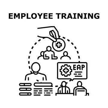 Employee training and development program for staff Illustration