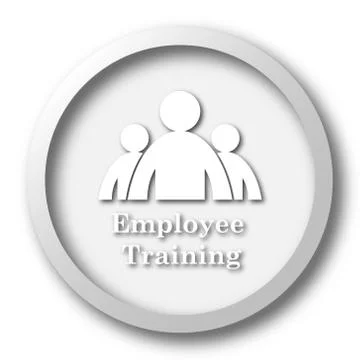 Employee training icon. Internet button on white background.. 스톡 일러스트