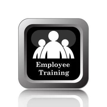 Employee training icon. Internet button on white background.. Stockillustratie