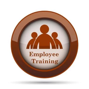 Employee training icon. Internet button on white background. . Stock Illustration