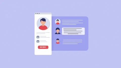 Employee User Profile Details  2D animation, best employee selection. Stock Footage 341737657