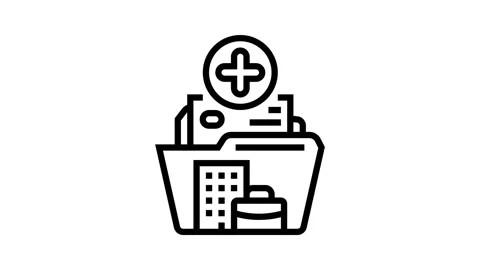 Employee value proposition strategy head hunting line icon animation Stock Footage 326123522