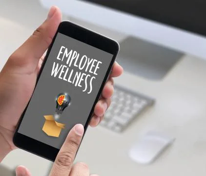 Employee Wellness program and Managing  Health and program Business team ha.. Stock Photos