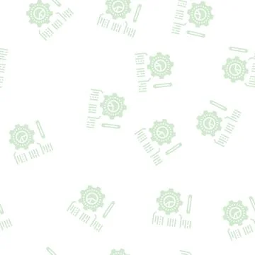Employee working process glyph seamless pattern Illustrazione stock