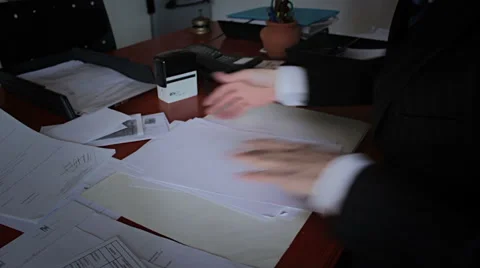 Employee works on accommodation practices Stock Footage 54880649