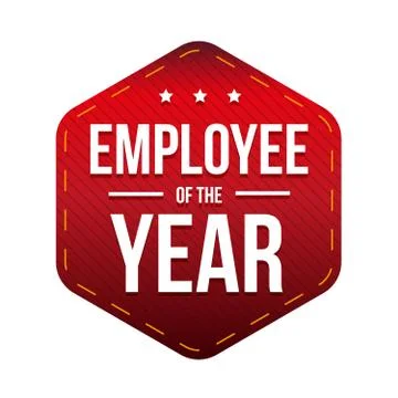 Employee of the Year vector badge Stock Illustration