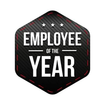 Employee of the Year vector badge Stock Illustration