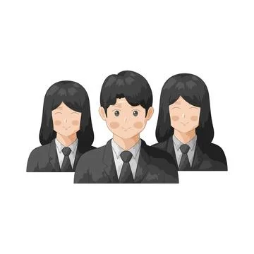 Employees illustration Stock Illustration