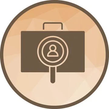 Employees Search icon vector image. Stock Illustration