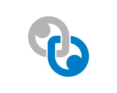 Employees teamwork connection logo Stock Illustration