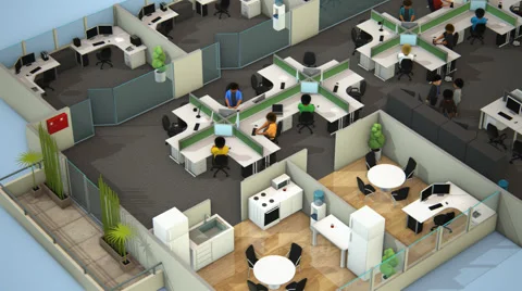 Employees Working In Office. Stock Footage 51210430