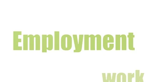 Employment Animated Tag Cloud Isolated O... | Stock Video | Pond5