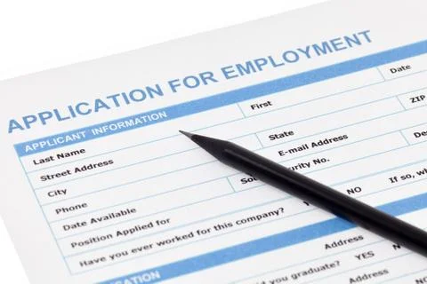 Employment application Stock Photos