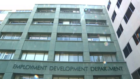 Employment Development Department - Pan Down - Sacramento, CA USA 0- 25 June  Video stock 92054718