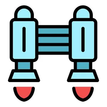 Employment jetpack icon vector flat Stockillustratie