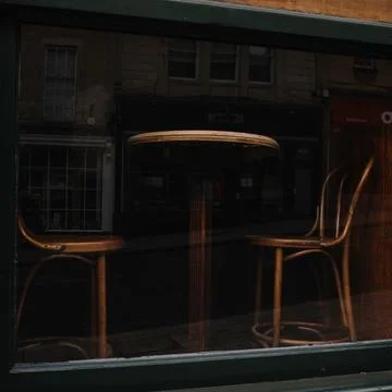 Empoty cafe scene Foto stock