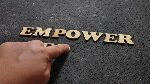 Empower people, motivational quote | Stock Video | Pond5