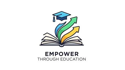 Empower through education Stock Illustration