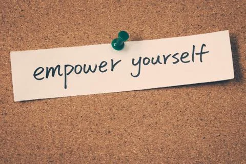 Empower yourself Foto stock