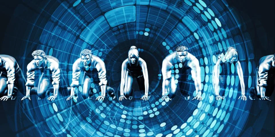 Empowered By Technology Illustrazione stock