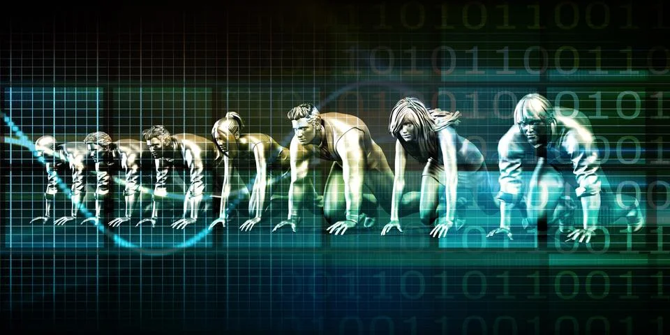 Empowered By Technology Stock Illustration