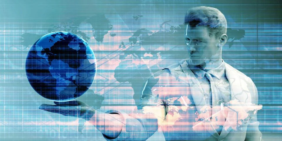 Empowered By Technology Stock Illustration