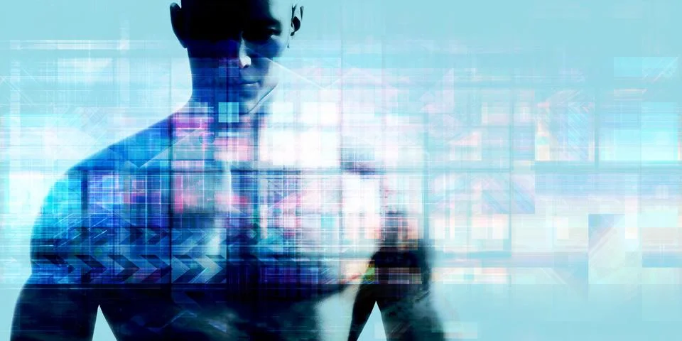 Empowered By Technology Stock Illustration