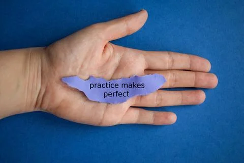 Empowering Practice Concept Held in Human Hand Stock-Fotos
