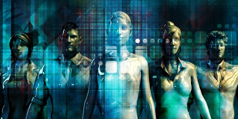 Empowering Workforce with Artificial Intelligence Ilustración de archivo