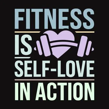 Empowering Workout Typography to Help You Stay Focused on Strength Training Stock Illustration