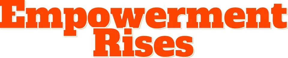 Empowerment Rises Lettering Vector Design Stock-Illustration