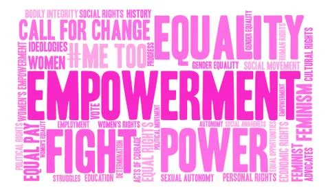 Empowerment Word Cloud Illustrazione stock