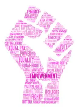 Empowerment Word Cloud Stock Illustration