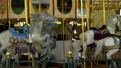 Empty 1919 Carousel Video stock 35202849