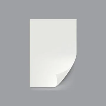 Empty A3, A4 Or A5 Folded Paper Sheet Stock Illustration