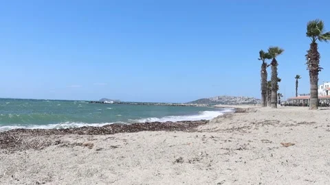 Empty Abandoned Beach (50 fps) Stock Footage 236659440