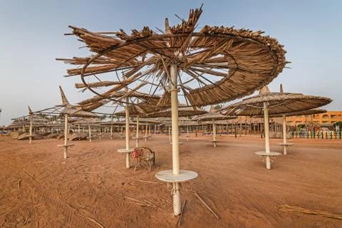 Empty abandoned beach Stock Photos