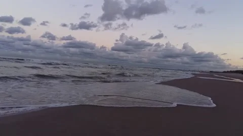 Empty Abandoned Nida Beach Stock Footage 167802590