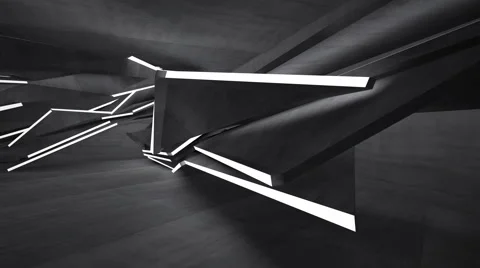 Empty abstract concrete room interior. Video stock 65751501