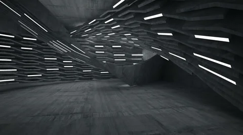 Empty abstract concrete room interior. Video stock 66876857