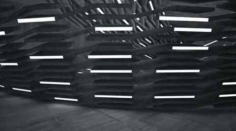 Empty abstract concrete room interior. Vídeo Stock 67000636