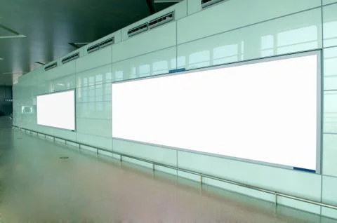 Empty advertising billboard Stock Photos