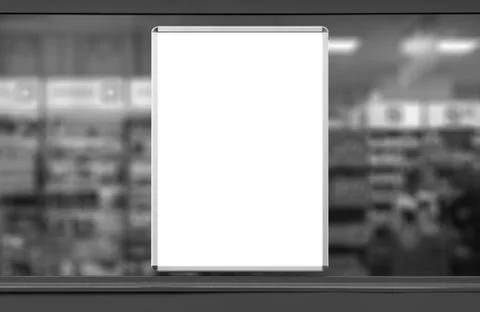 Empty advertising board Stock-Fotos