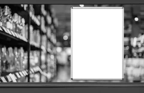 Empty advertising board Stock Photos