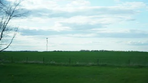 Empty Afternoon Field Foto stock
