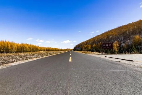 Empty airplane runway with dramatic sunset Stock Photos