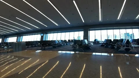 Empty airport Stock Footage 130477439